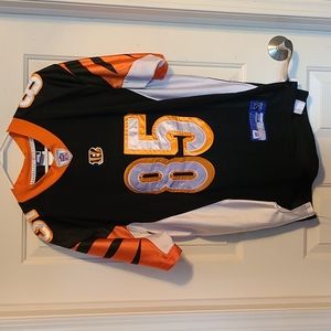 Cincinnati Bengals Jersey (#85, C. Johnson), NFL certified gear, Men's size 48